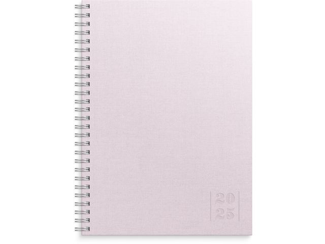 Burde Kalender 2025 Business Textile rosa, st