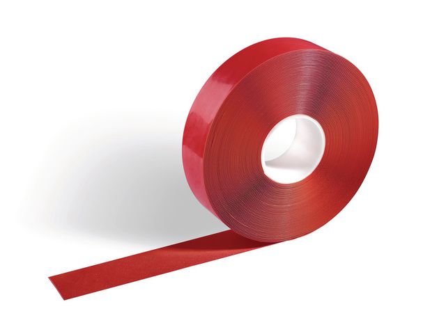 Durable Golvmarkering 30m röd, rulle om 30 m