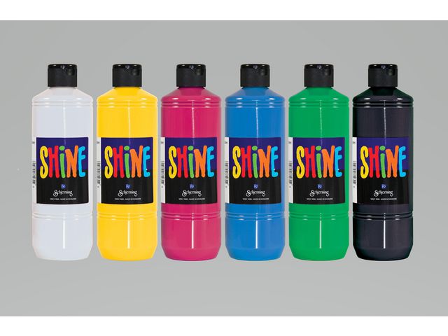 Glansfärg Shine färglära 6x500ml, fp om 6 st