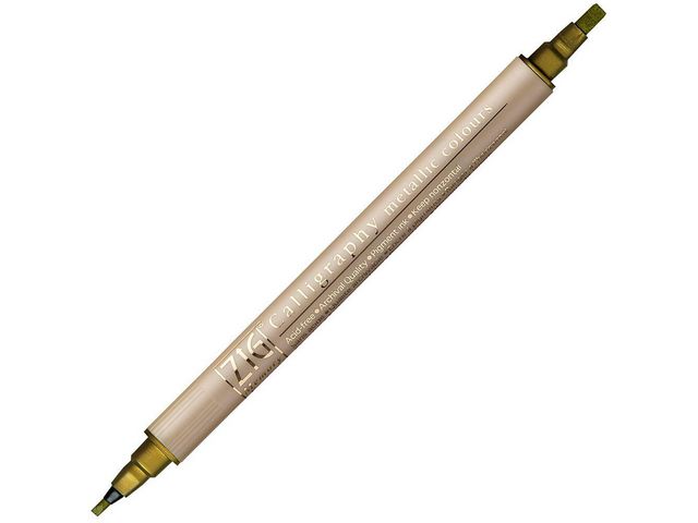 ZIG Kalligrafipenna ZIG dubbel spets guld, st
