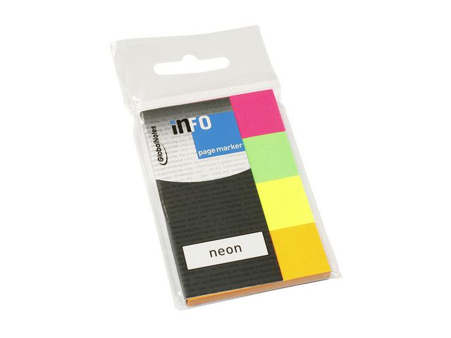 info Index 20x50mm 4 färger neon, set om 800 st