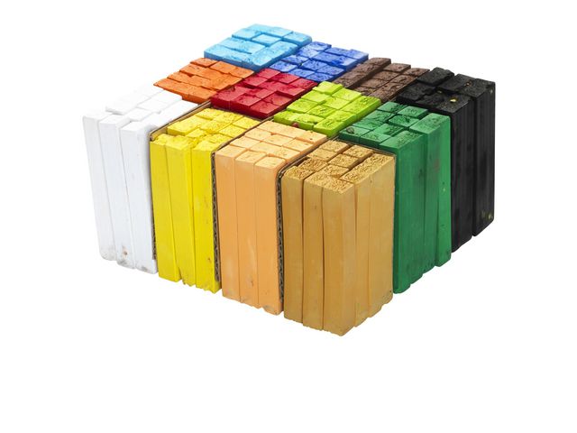 Torrpastellkrita soft 12x12 färger, fp om 144 st