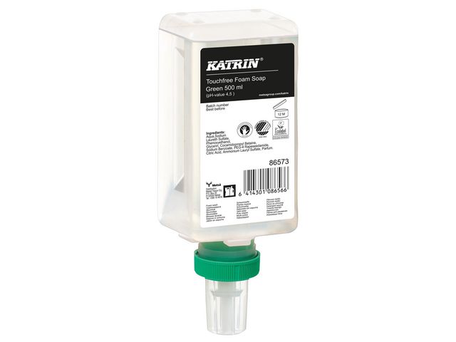 KATRIN Skumtvål Touchfree Green 500ml, flaska om 500 ml
