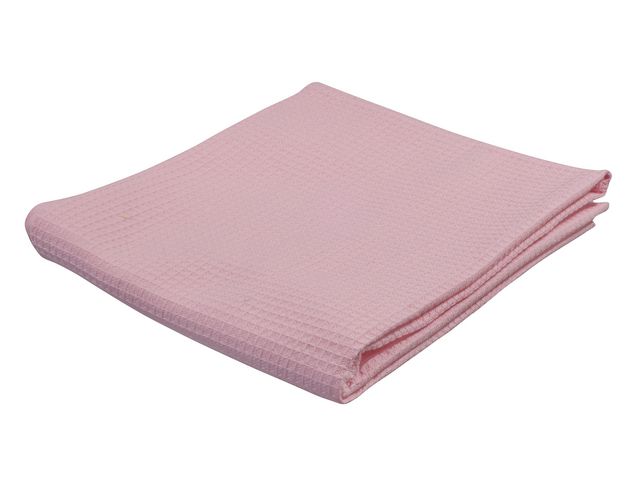Våffelväv, 100 % bomull, 80 x 100 cm, rosa, st