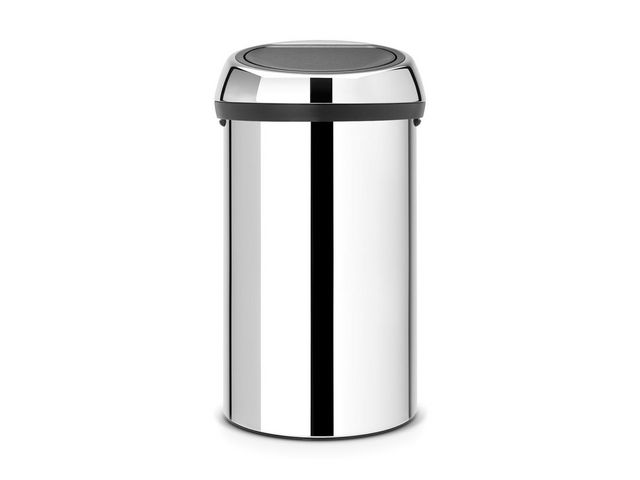 BRABANTIA Papperskorg Touch Bin XL 60L blankborstat stål, st