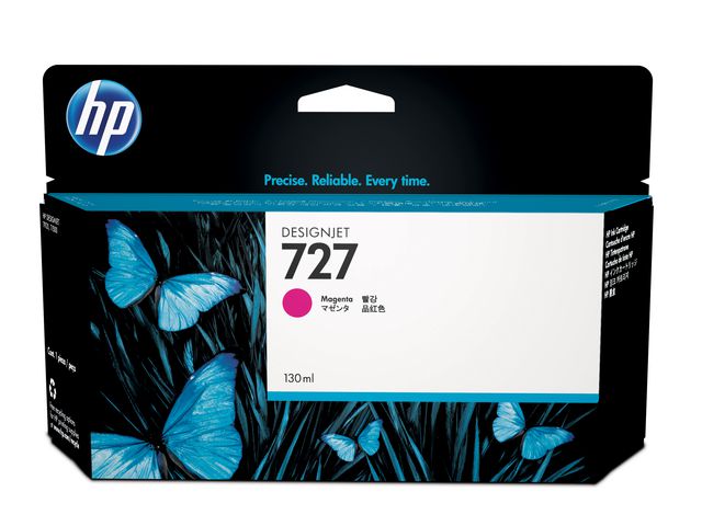 HP Bläckpatron B3P20A 727 Magenta, st