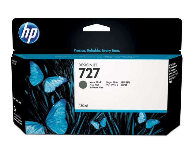 HP Bläckpatron B3P22A 727 Mattsvart, st