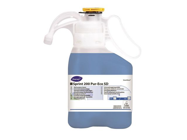 Taski Allrengöring Sprint 200 Pur-Eco SD E1a, koncentrerad, SmartDose-flaska 1,4l, flaska om 1.4 l