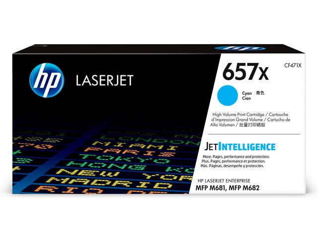 HP Toner CF471X 657X 23K Cyan, st