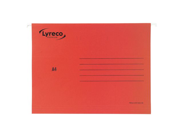 Lyreco PREMIUM Hängmapp A4 röd, fp om 25 st
