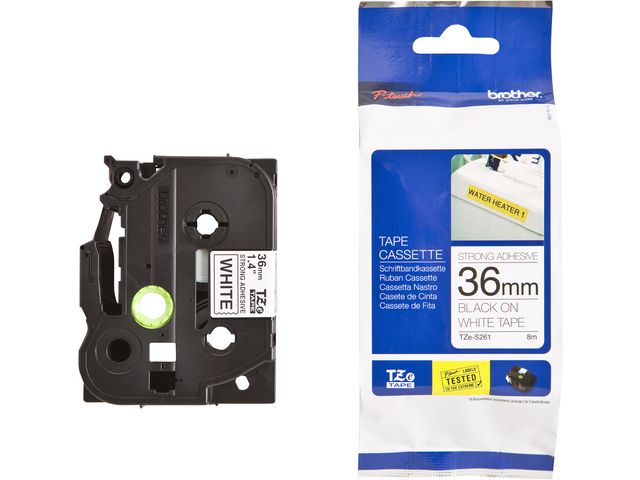 Brother Tape TZES261 36mm svart/vit, st