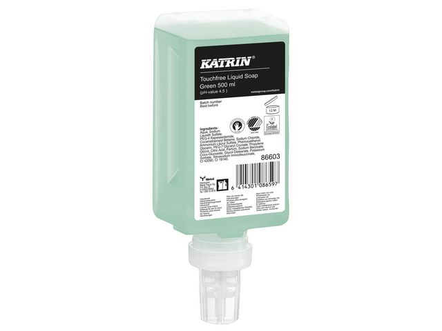 KATRIN Tvål Touchfree Green 500ml, flaska om 500 ml