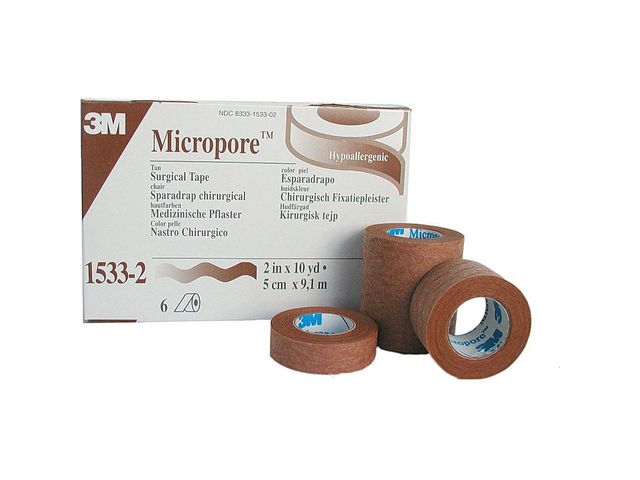 3M™ Micropore Beige 5,0cm x 9,1m, fp om 6 st