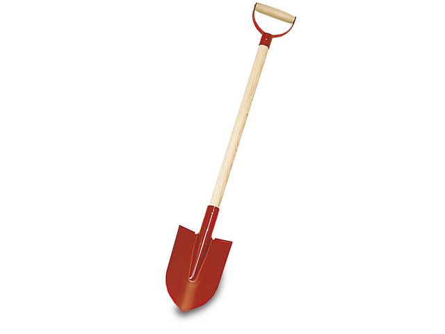 Stålspade med trähandtag, 70 cm, st