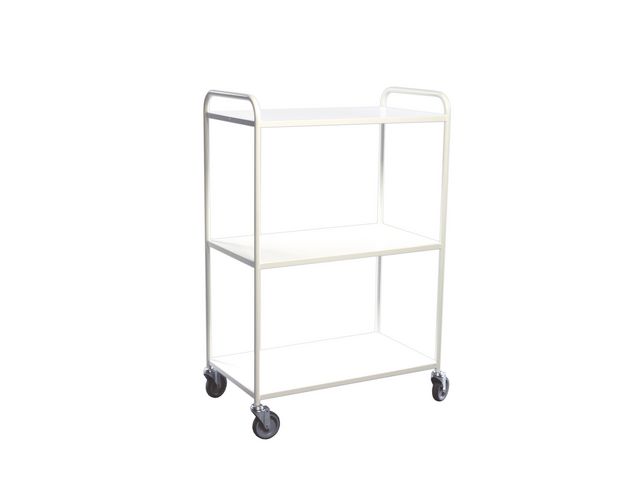 Bordsvagn 3 hyllplan Vit, st