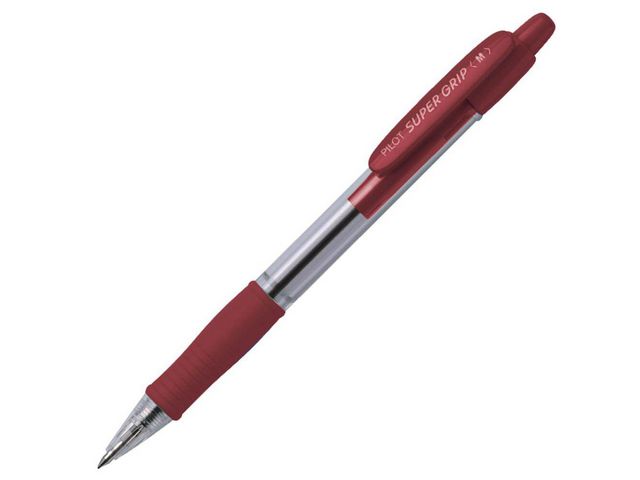 Pilot Kulpenna Super Grip 1,0mm Medium röd, st