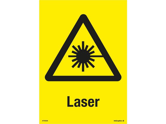 Skylt Laser A4 Plast, st