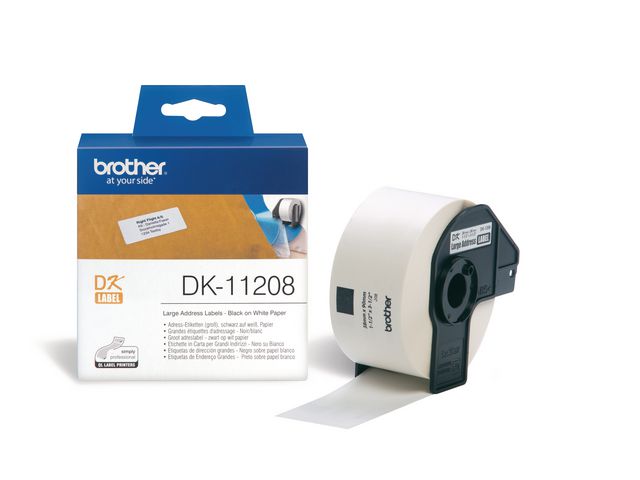 Brother Etikett universal 38x90mm, rulle om 400 st