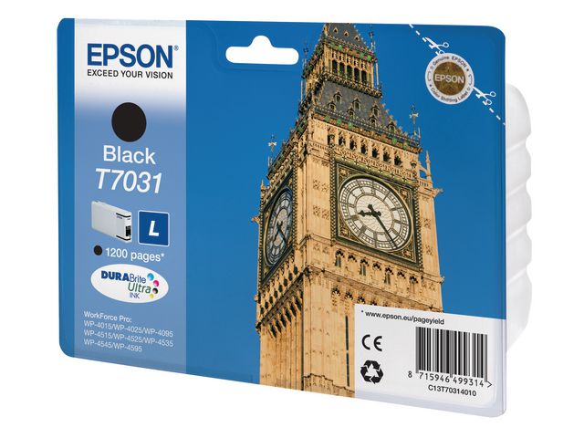 Epson Bläckpatron C13T70314010 svart, st