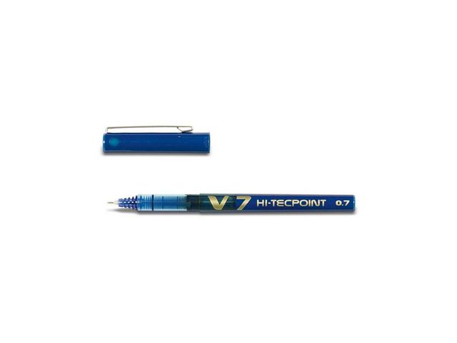 Pilot Bläckkulpenna, Hi-Tecpoint V7, 0,7 mm, blå, st