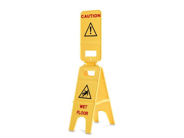 NORDEX Säkerhetsskylt Wet Floor 230x1040mm gul, st