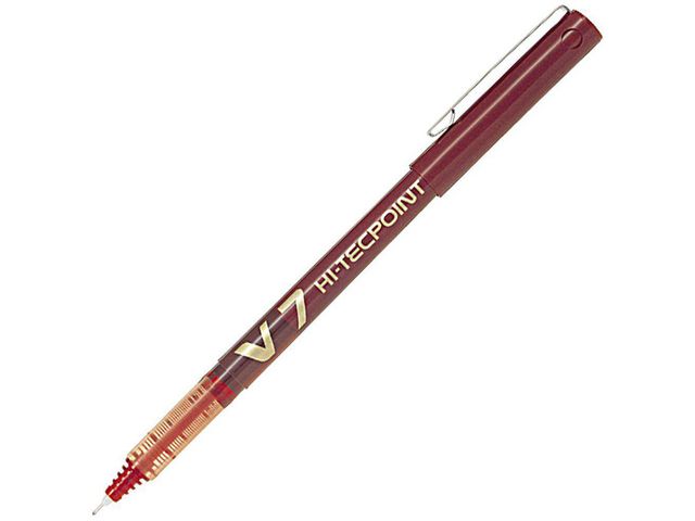 Pilot Bläckkulpenna, Hi-Tecpoint V7, 0,7 mm, röd, st