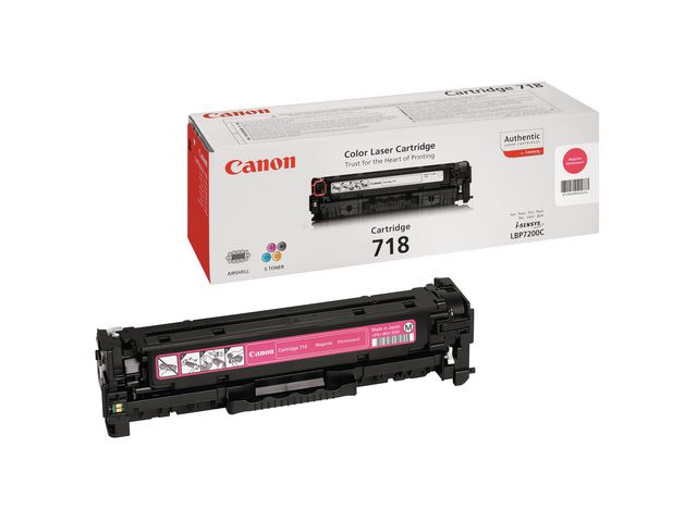 Canon Toner 718 M, 2660B002AA, magenta, singelförpackning, st
