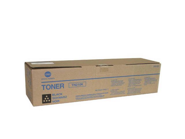 Konica Minolta Toner, TN210K, svart, singelförpackning, 8938509, st