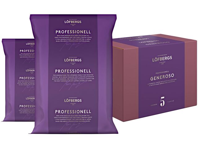 Löfbergs Kaffe Generoso maskinbrygg 500g, fp om 12 fp