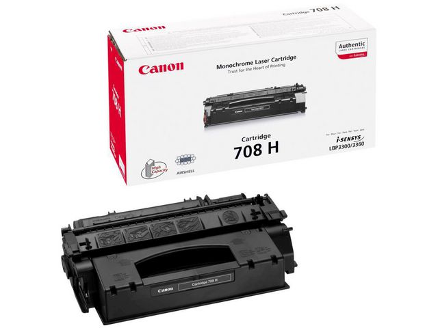 Canon Toner, 708H, hög kapacitet, svart, singelförpackning, 0917B002, st