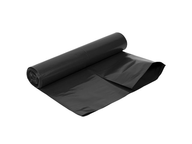 Plastsäck LD 125L 40my svart, rulle om 25 st