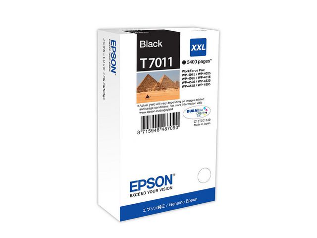 Epson Bläckpatron C13T70114010 svart, st
