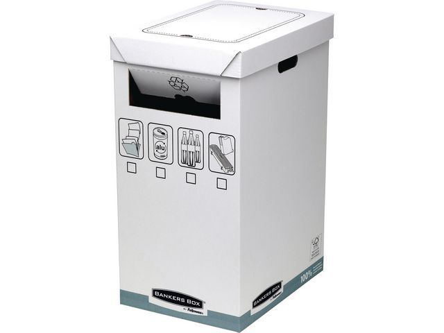 Fellowes Återvinningskärl Wellpapp Bankers Box 90L, fp om 5 st