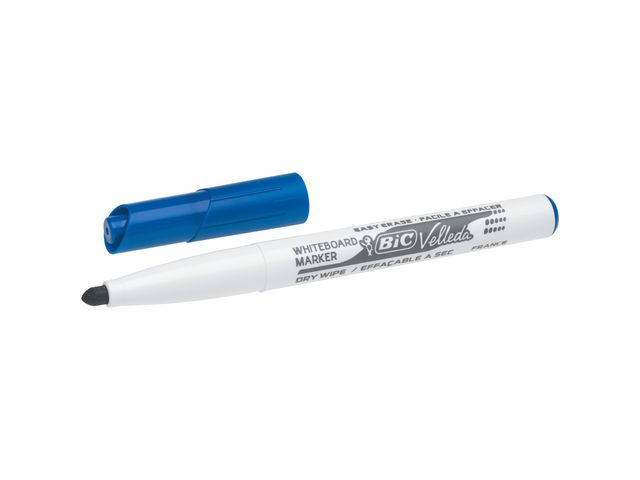 BIC® Whiteboardpenna Velleda® 1741 medelfin kulspets, blå, st