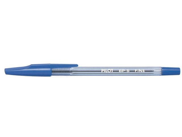 Pilot Kulpenna, BP-S med stift, tunn spets på 0,7 mm, blå, st