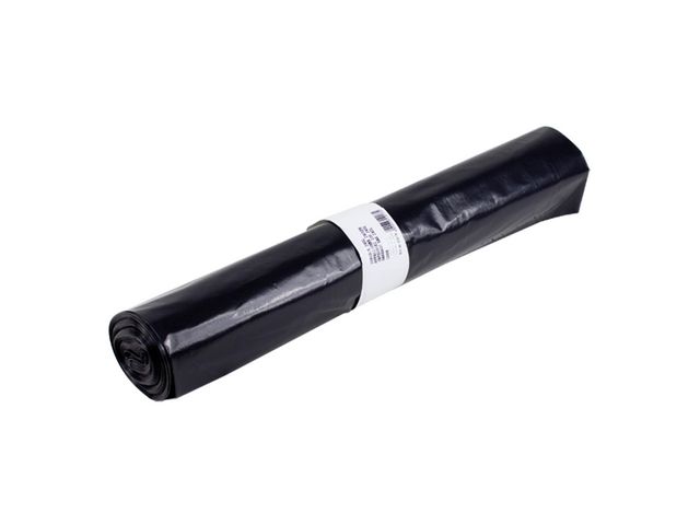 Plastsäck LD 240L 70my svart, rulle om 10 st