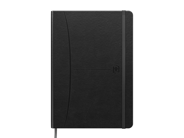 Oxford Ant.bok Signature A5 rutad svart, st