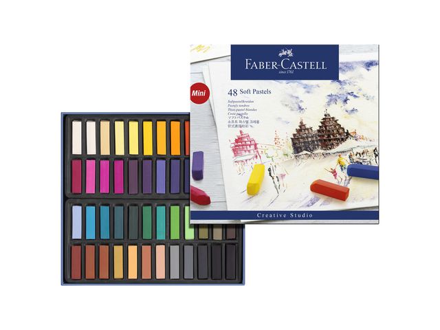 Faber-Castell Torrpastellkritor 48 färger, fp om 48 set