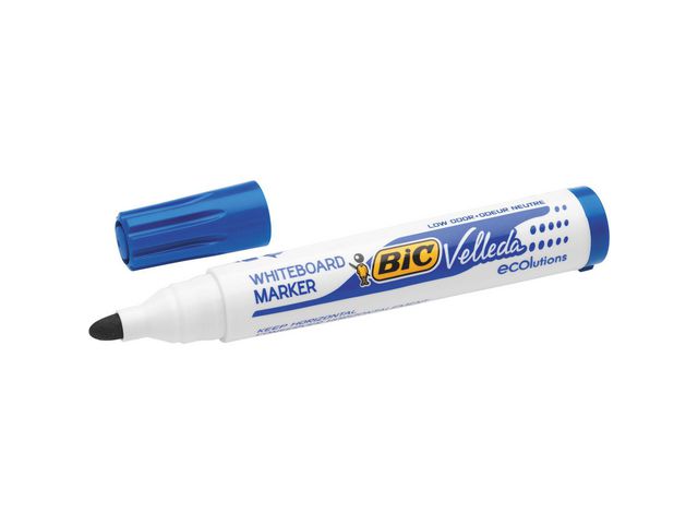 BIC® Whiteboardpenna Velleda® 1701 medelfin kulspets, blå, st