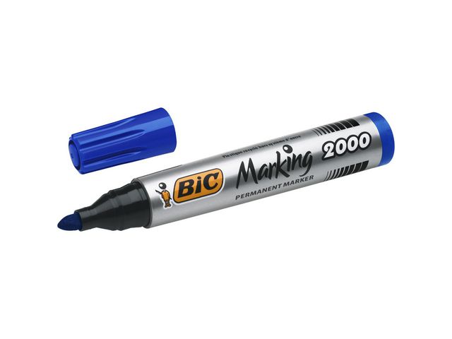 BIC® Märkpenna Marking™ 2000 permanent märkpenna, medium1,7 mm bredd, blå, 12-pack, st