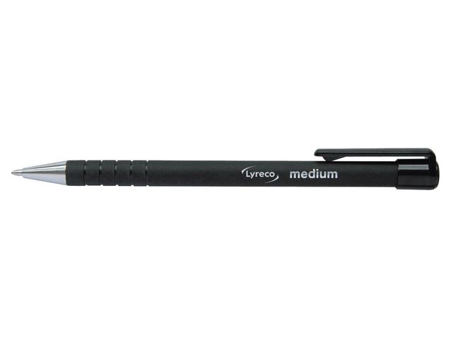 Lyreco Kulpenna grip 1,0mm svart, st