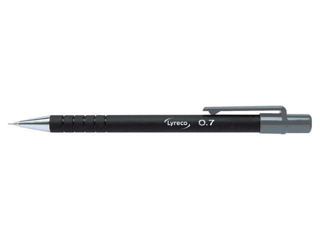 Lyreco Stiftpenna grip 0,7mm svart, st