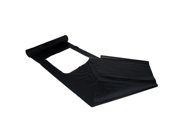 Plastsäck LD 125L 50my svart, rulle om 10 st