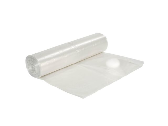 Plastsäck LD 125L 40my transparent, rulle om 25 st