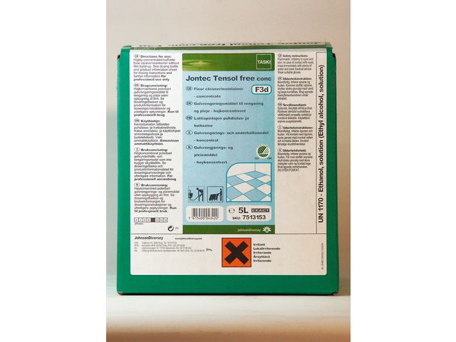 Taski Golvunderhåll JONTEC Tensol Free SD konc 5l, flaska om 1.4 l