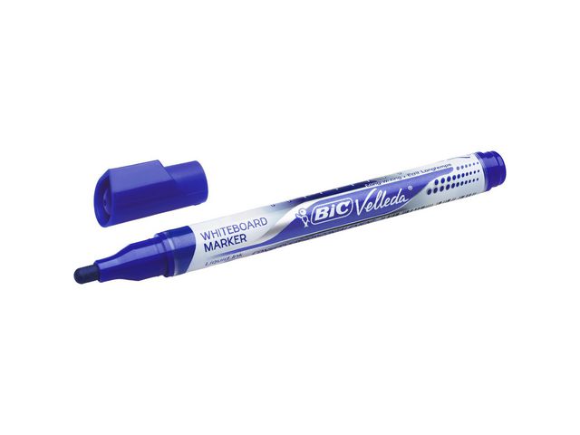 BiC Velleda Whiteboardpenna Velleda® medelfin kulspets, blå, st