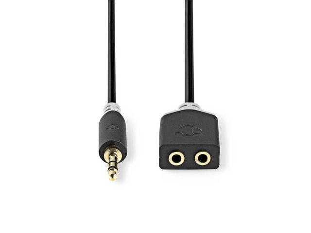 NEDIS Adapter 2x3,5mm Ho - 3,5mm Ha, st