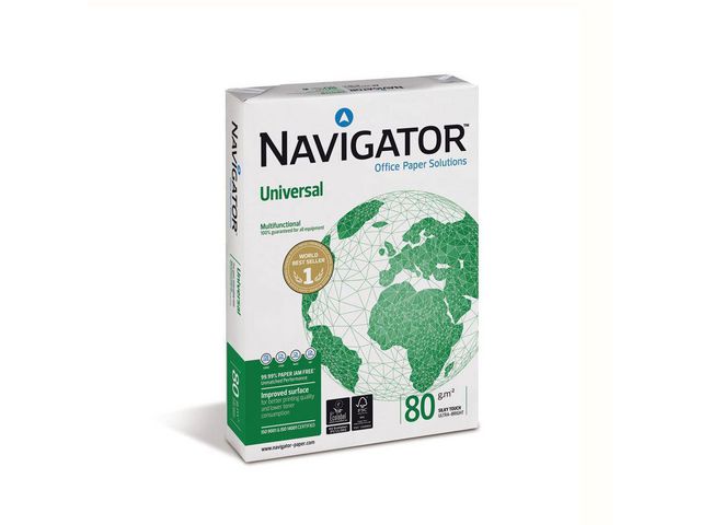 Navigator Kopieringspapper A4 80g ohålat, bunt om 500 blad