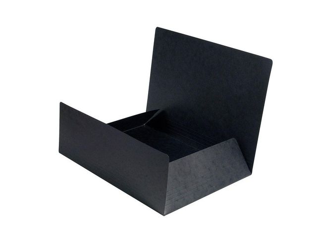 Exacompta Mapp 3-klaff Nature Future®, A4, 200 ark, 400g/m², presspan, svart, st