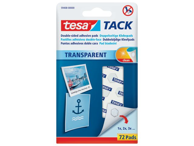 tesa® Fästkuddar Tack, fp om 72 st